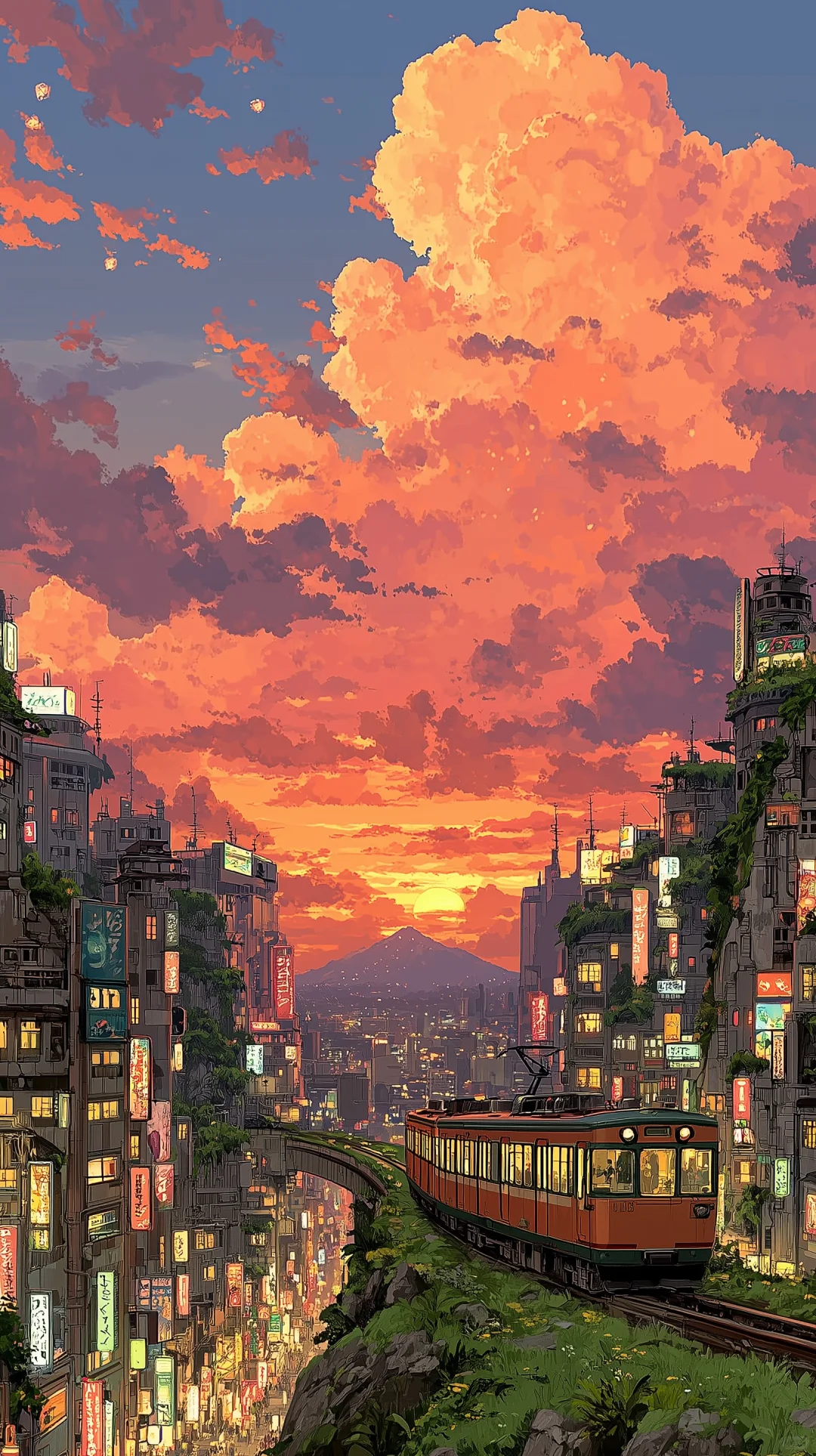 MJ 壁纸 | 日漫中的浪漫晚霞🌇