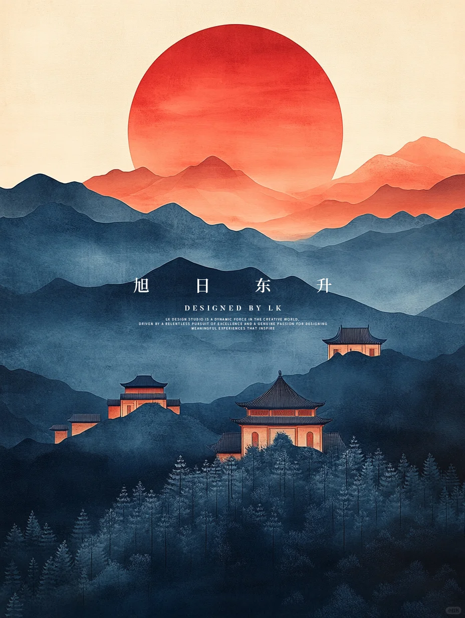 东方美学-旭日东升