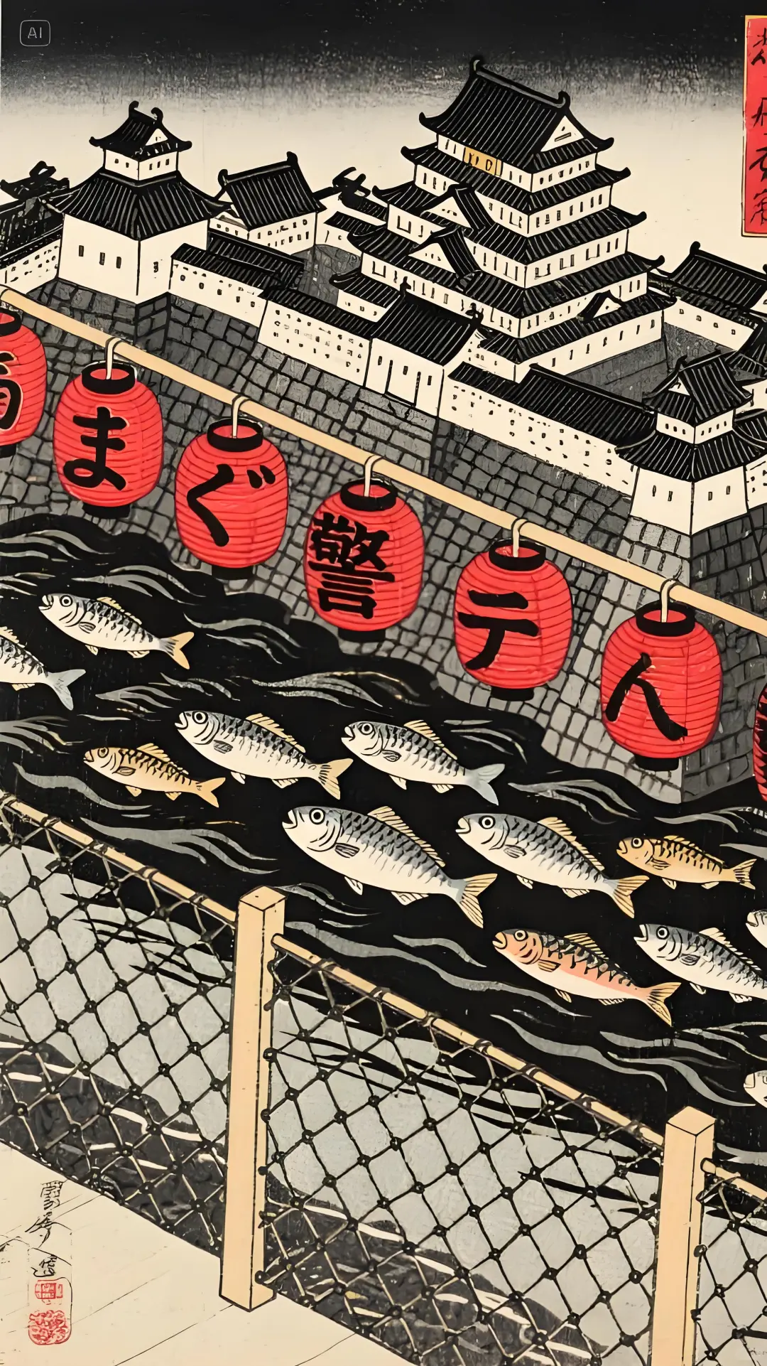 🎨浮世绘奇幻记：传统与海洋的视觉盛宴