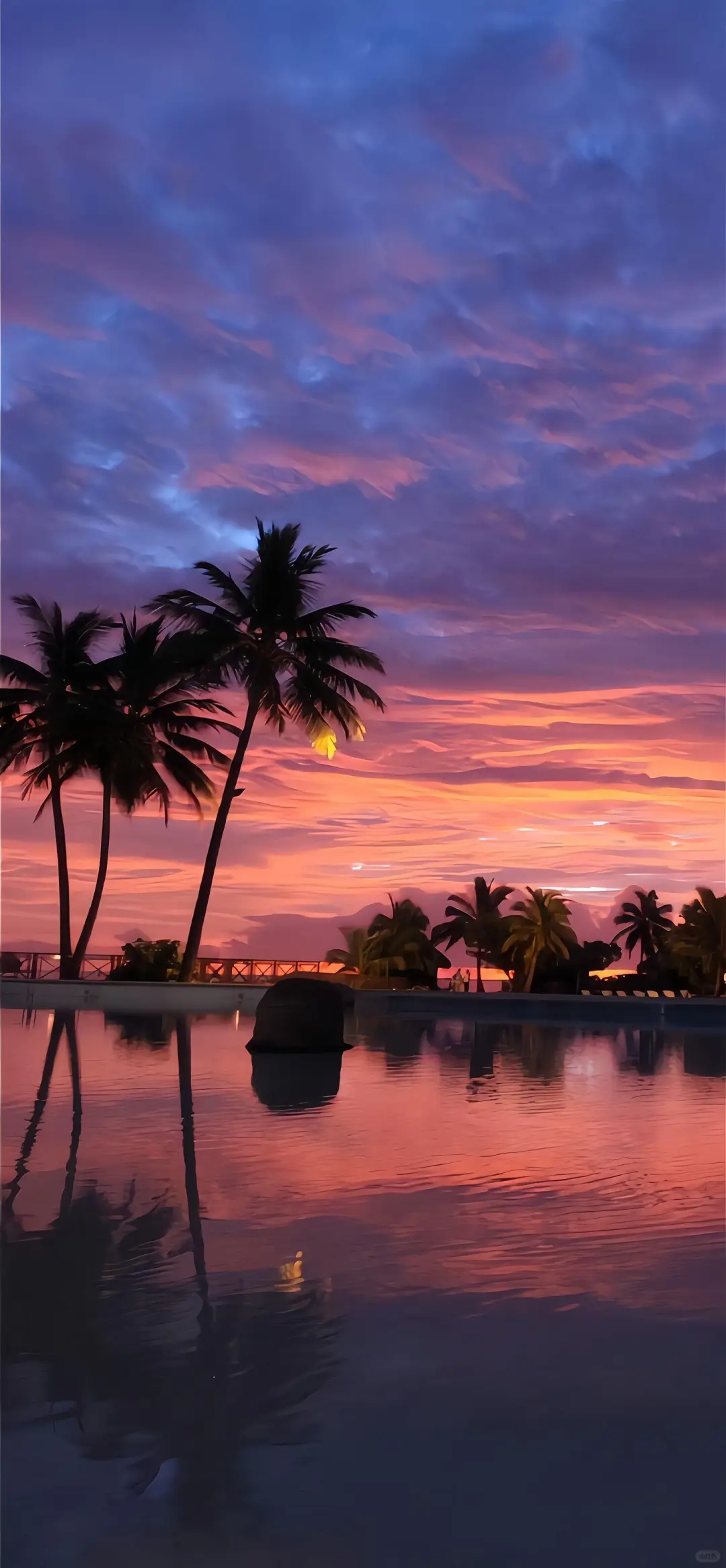 ins海岛黄昏🌅氛围感壁纸
