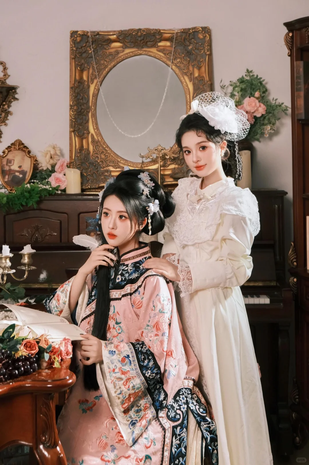 超绝宿命感闺蜜写真📷清汉女和留洋大小姐