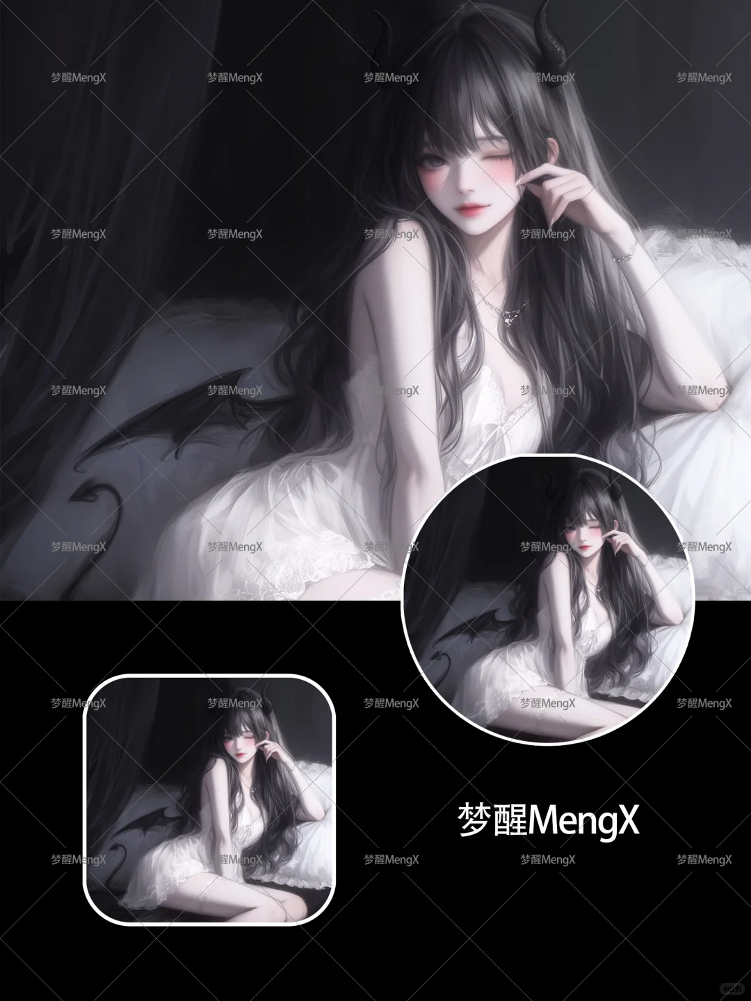 纯欲慵懒恶魔女孩|小众女生头像