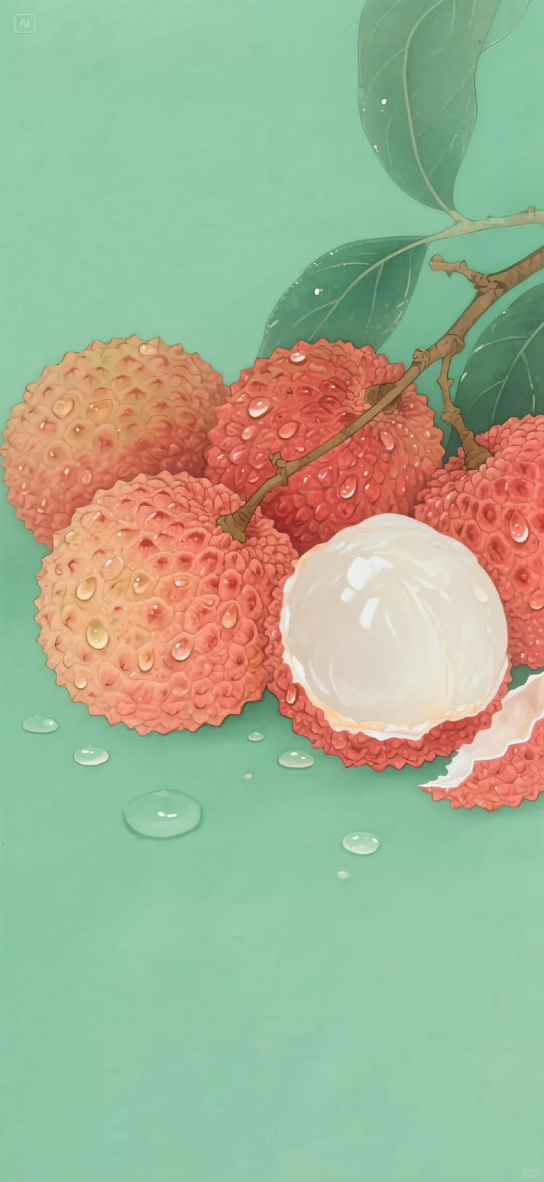 📱荔枝壁纸｜荔枝｜水果壁纸