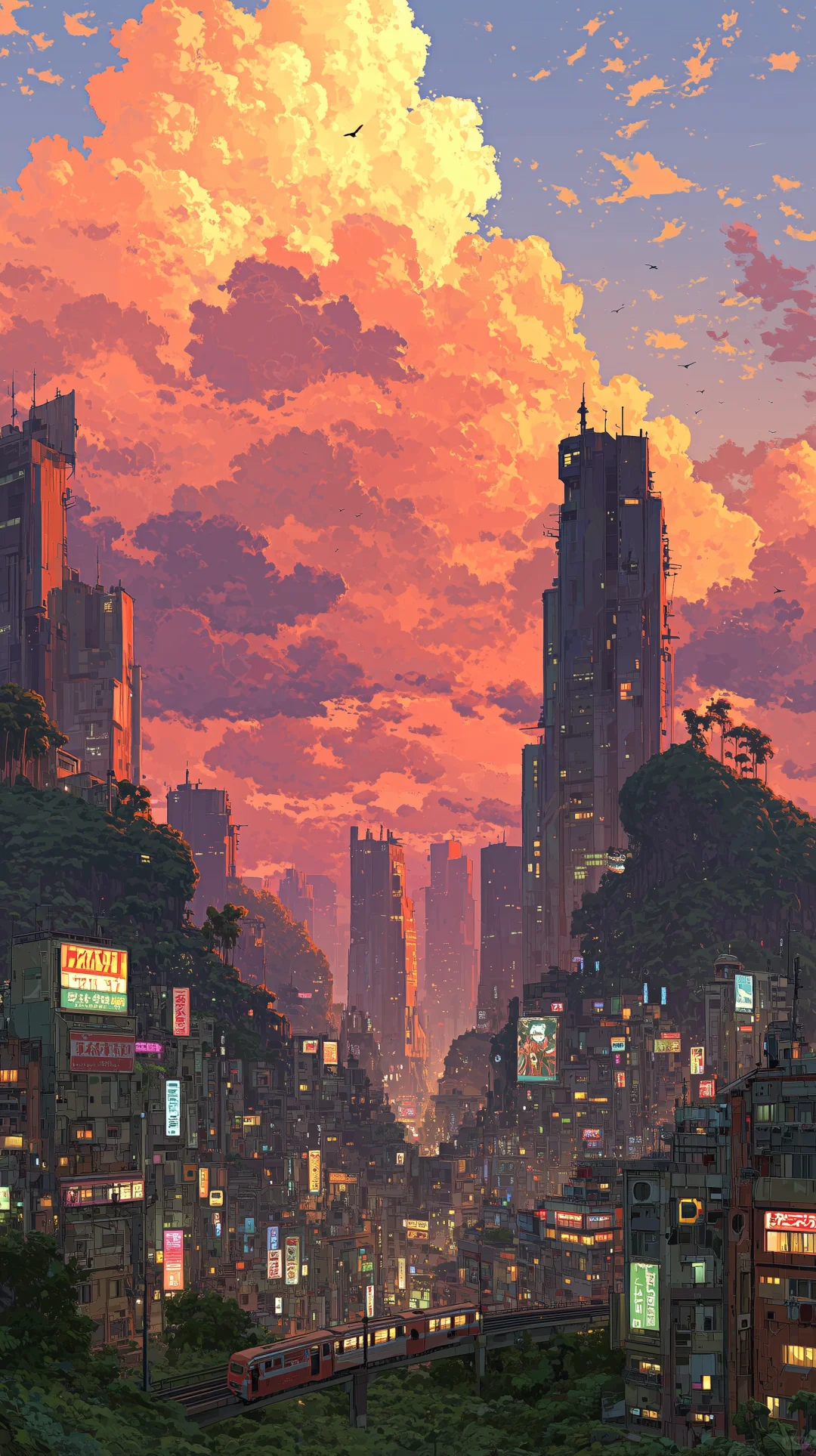 MJ 壁纸 | 日漫中的浪漫晚霞🌇