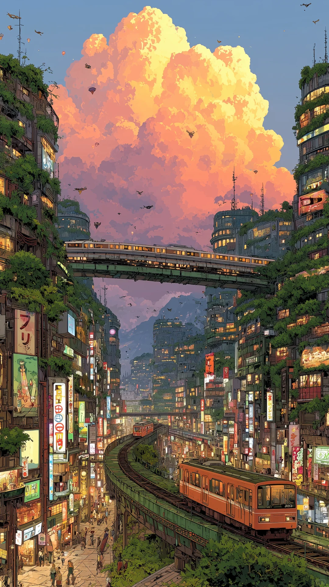MJ 壁纸 | 日漫中的浪漫晚霞🌇