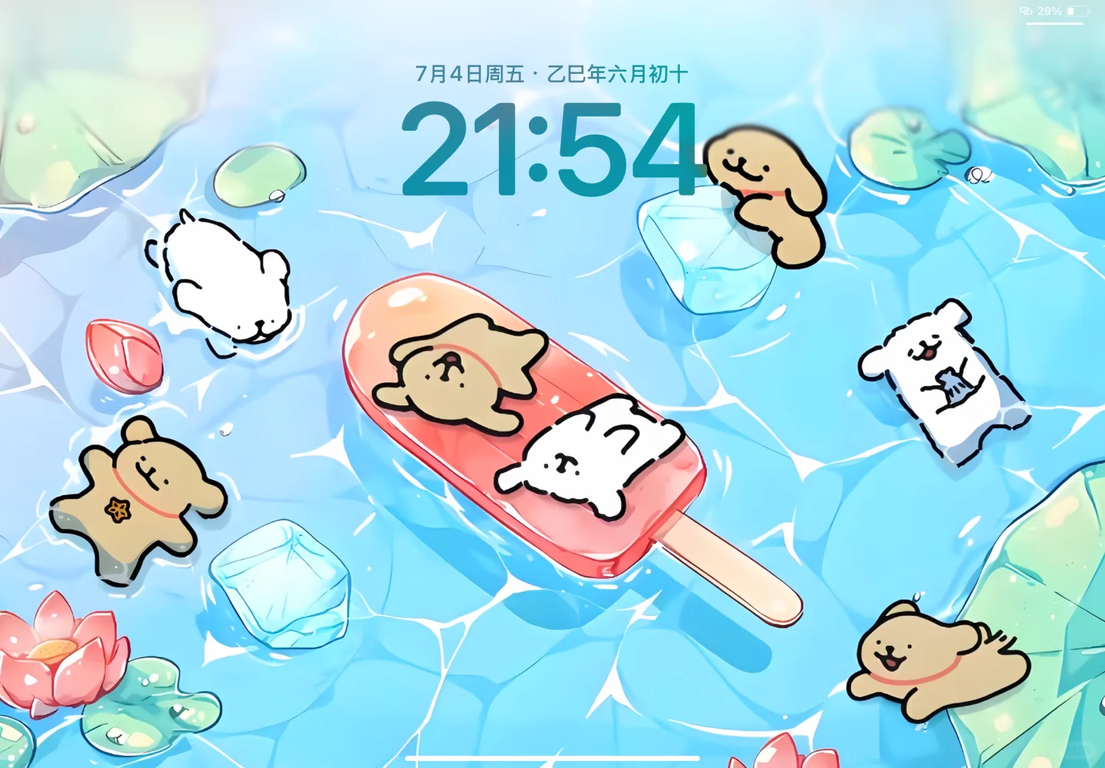 平板壁纸｜线条小狗系列