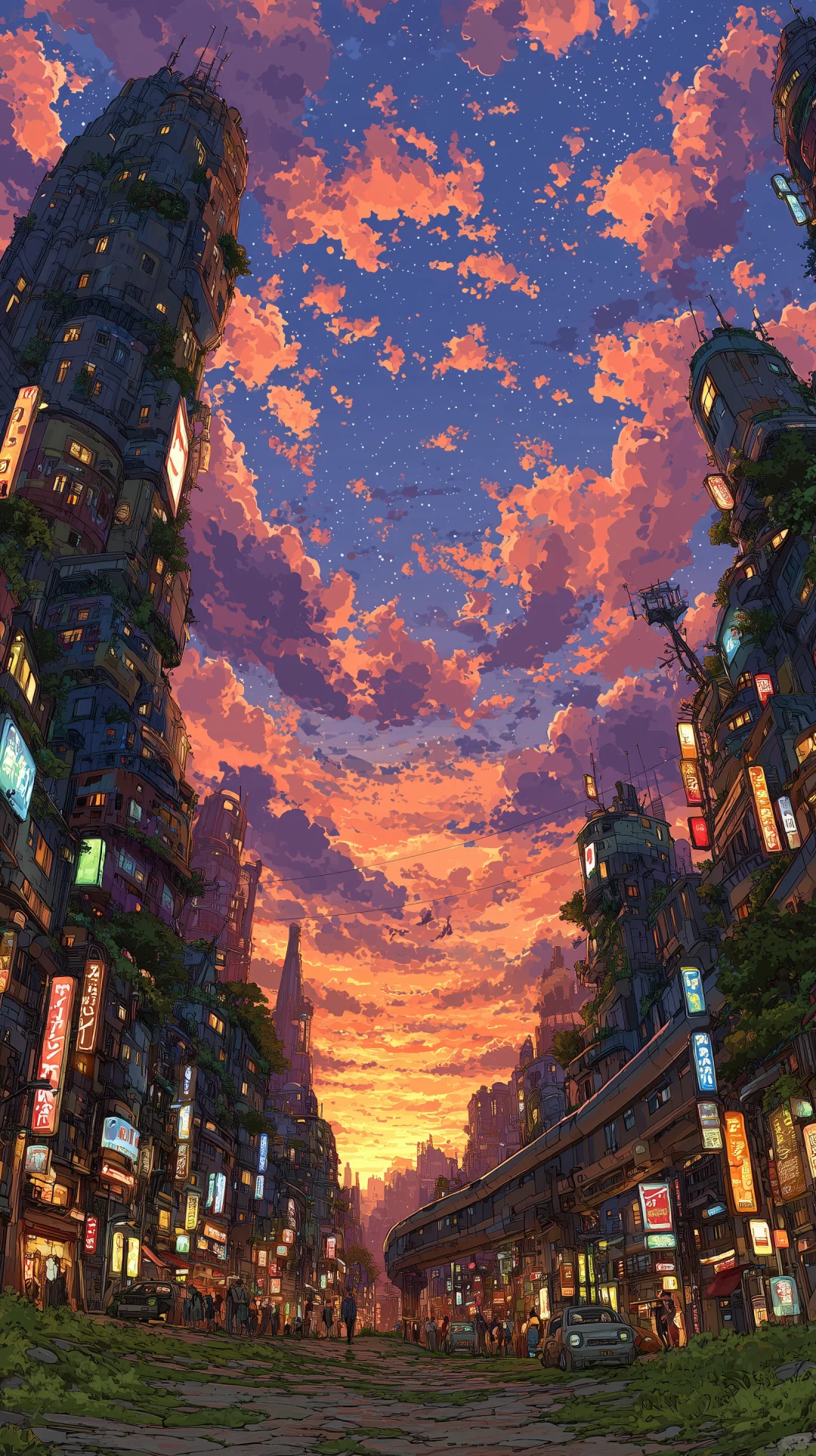 MJ 壁纸 | 日漫中的浪漫晚霞🌇