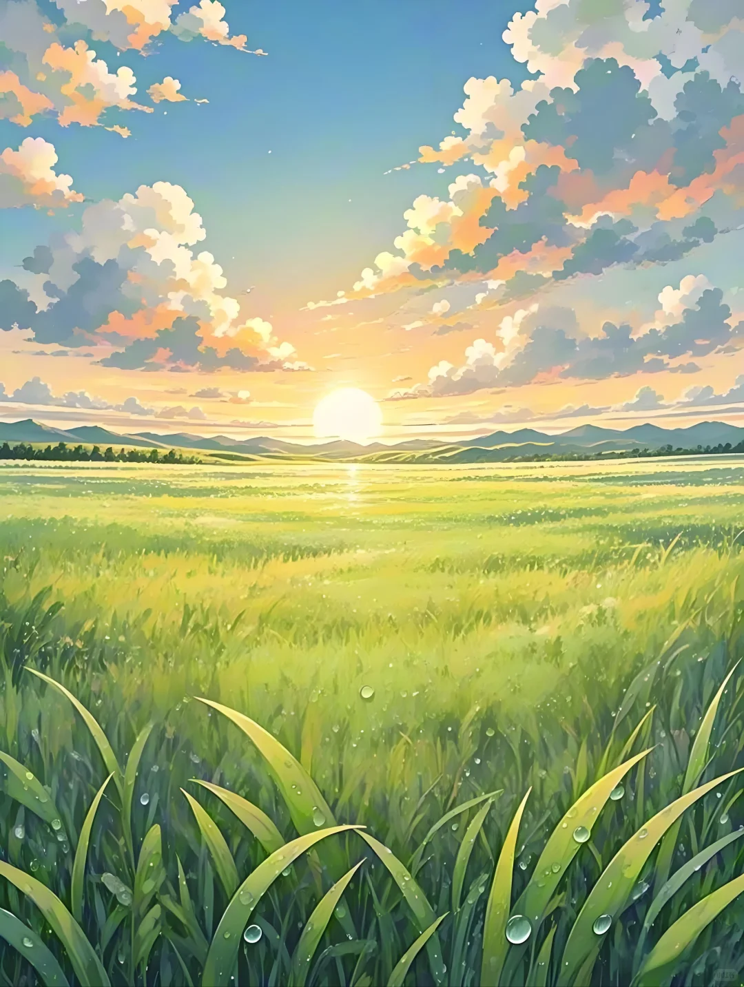 治愈画师，日出