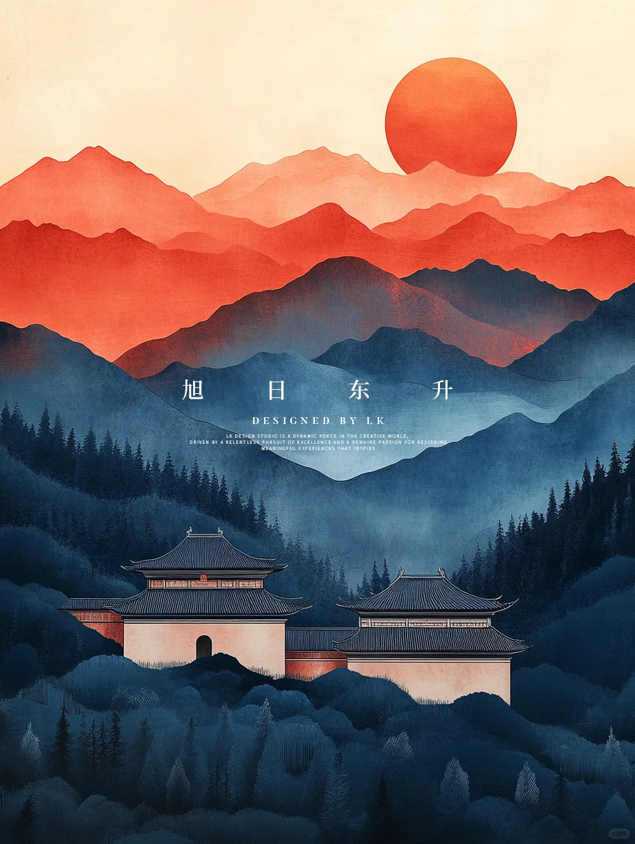 东方美学-旭日东升