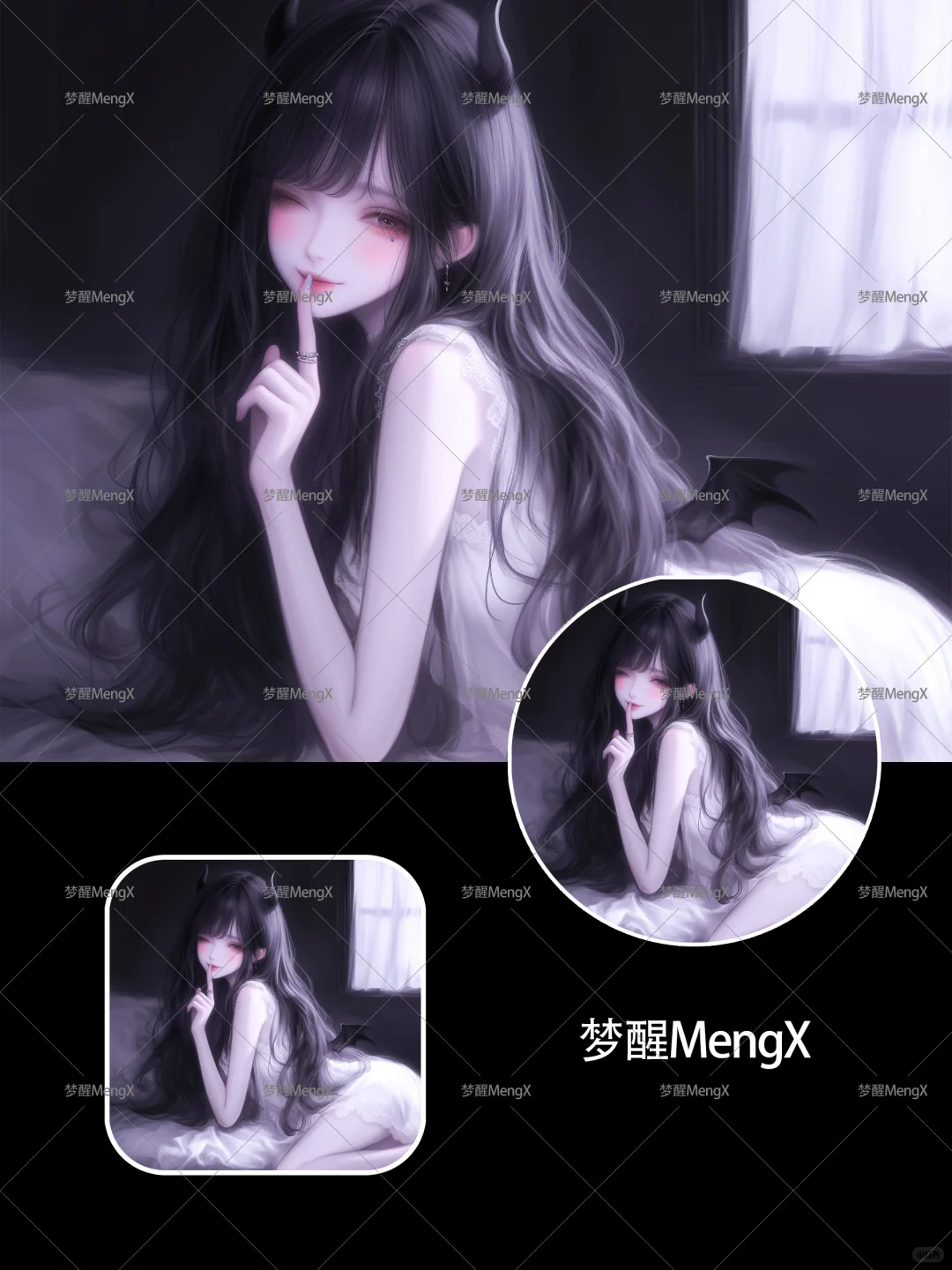 纯欲慵懒恶魔女孩|小众女生头像