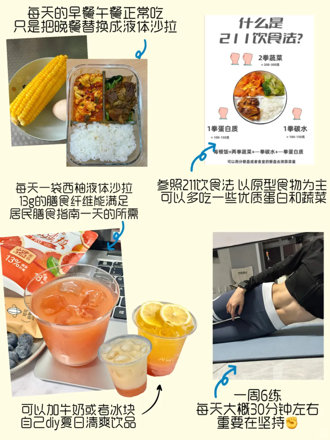 165/90|每天两顿饭 好身材是我应得的