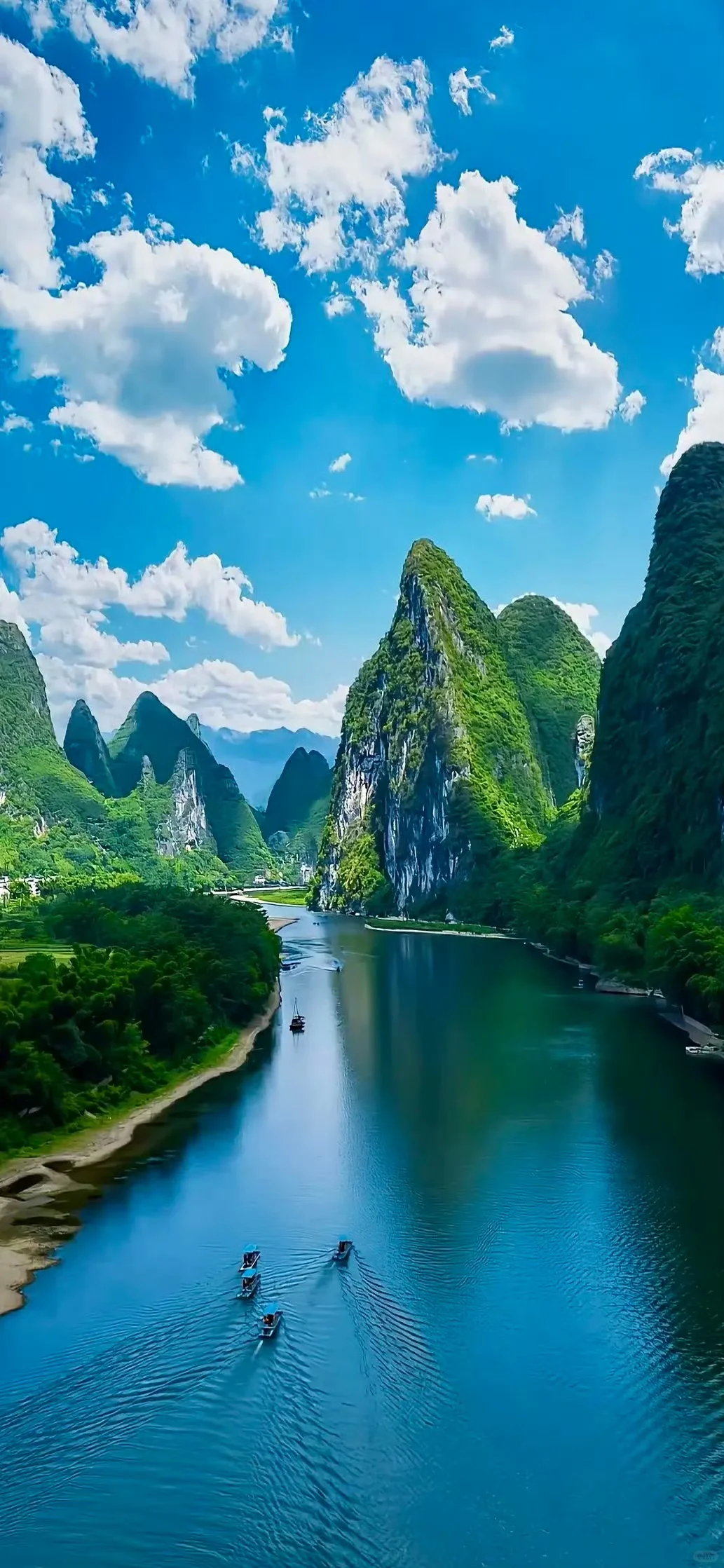 治愈系风景壁纸画画素材高清手机壁纸