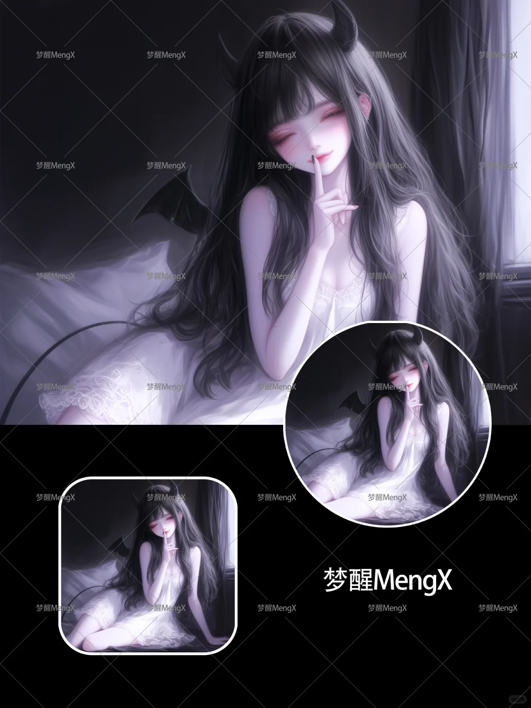 纯欲慵懒恶魔女孩|小众女生头像