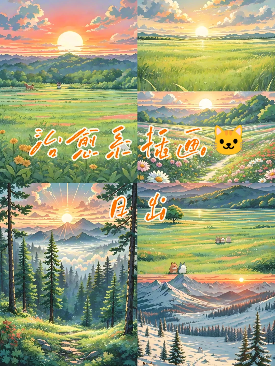 治愈画师，日出