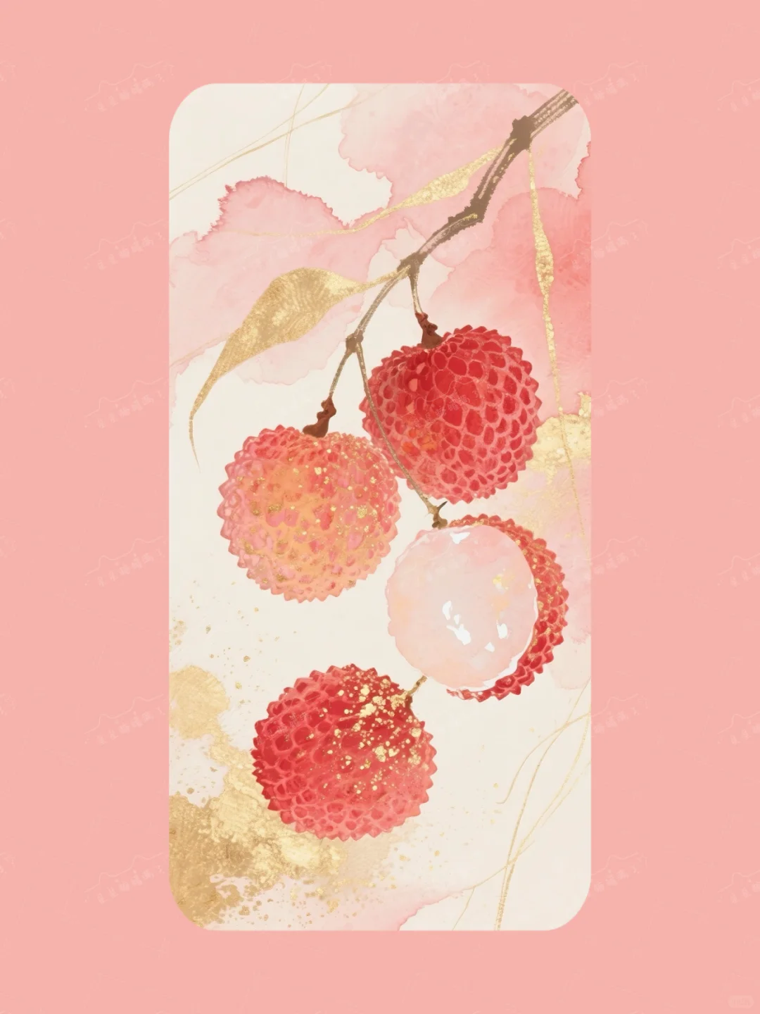 荔枝还得是国风插画好看| 顺顺荔荔能量壁纸