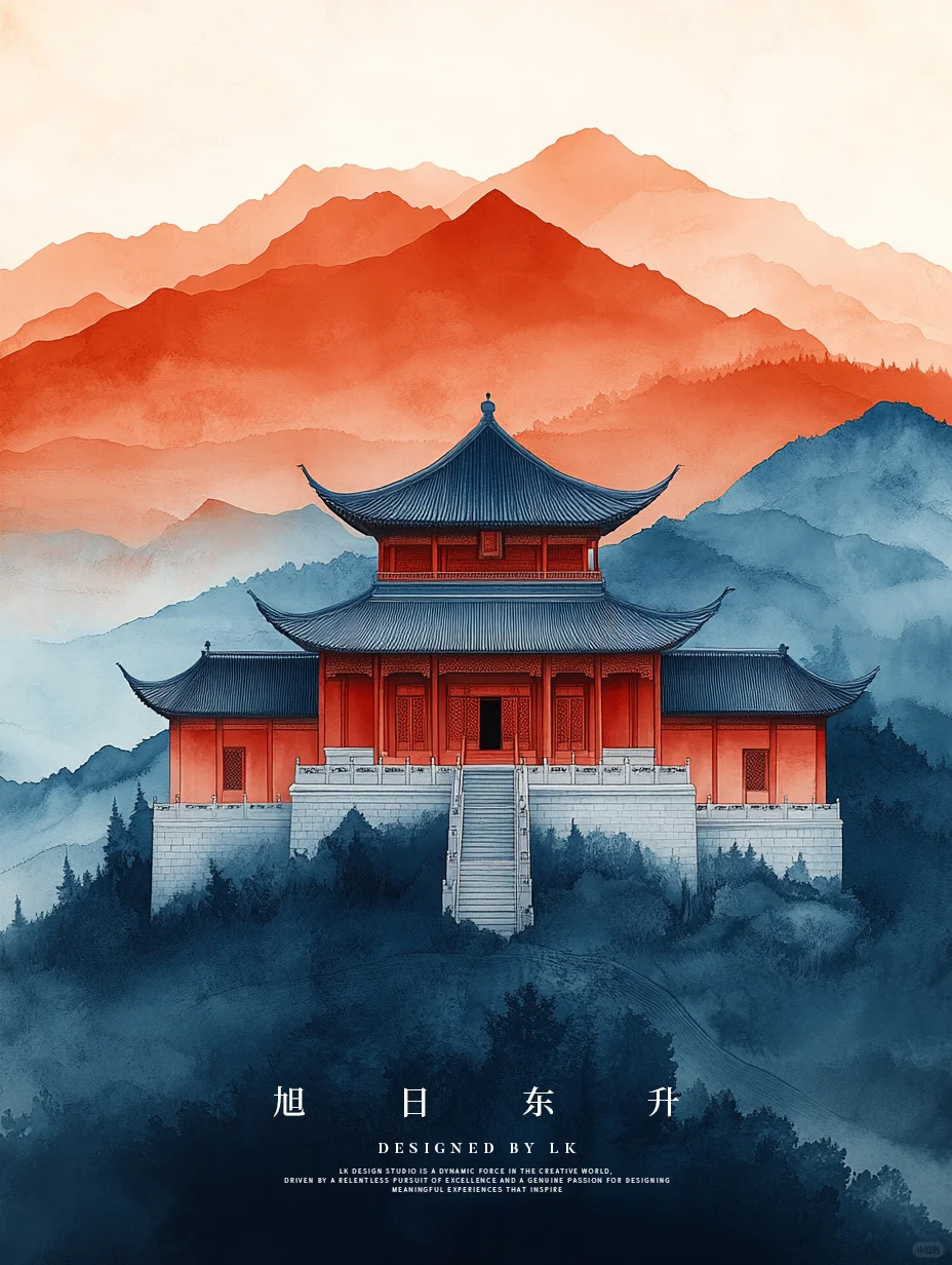 东方美学-旭日东升