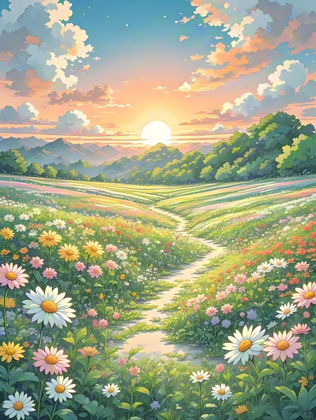 治愈画师，日出