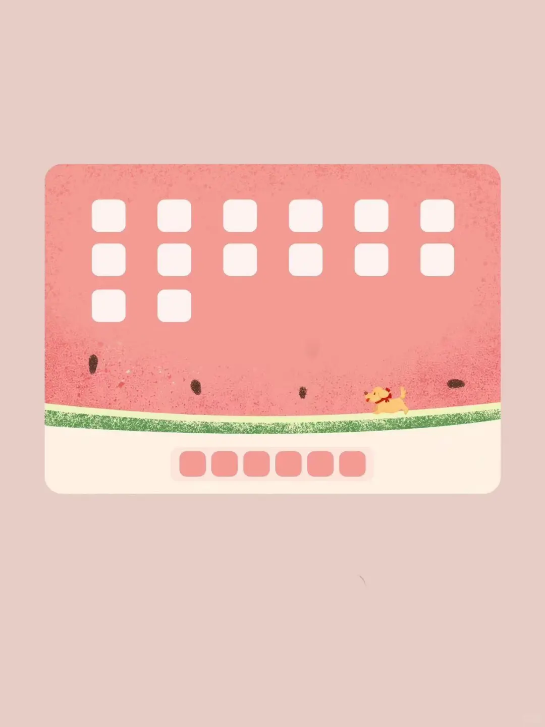 西瓜与修狗— 夏日氛围感平板壁纸