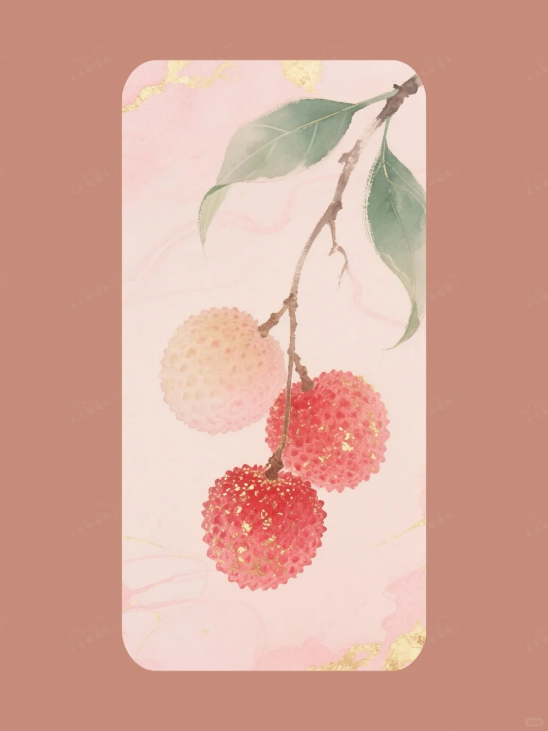 荔枝还得是国风插画好看| 顺顺荔荔能量壁纸