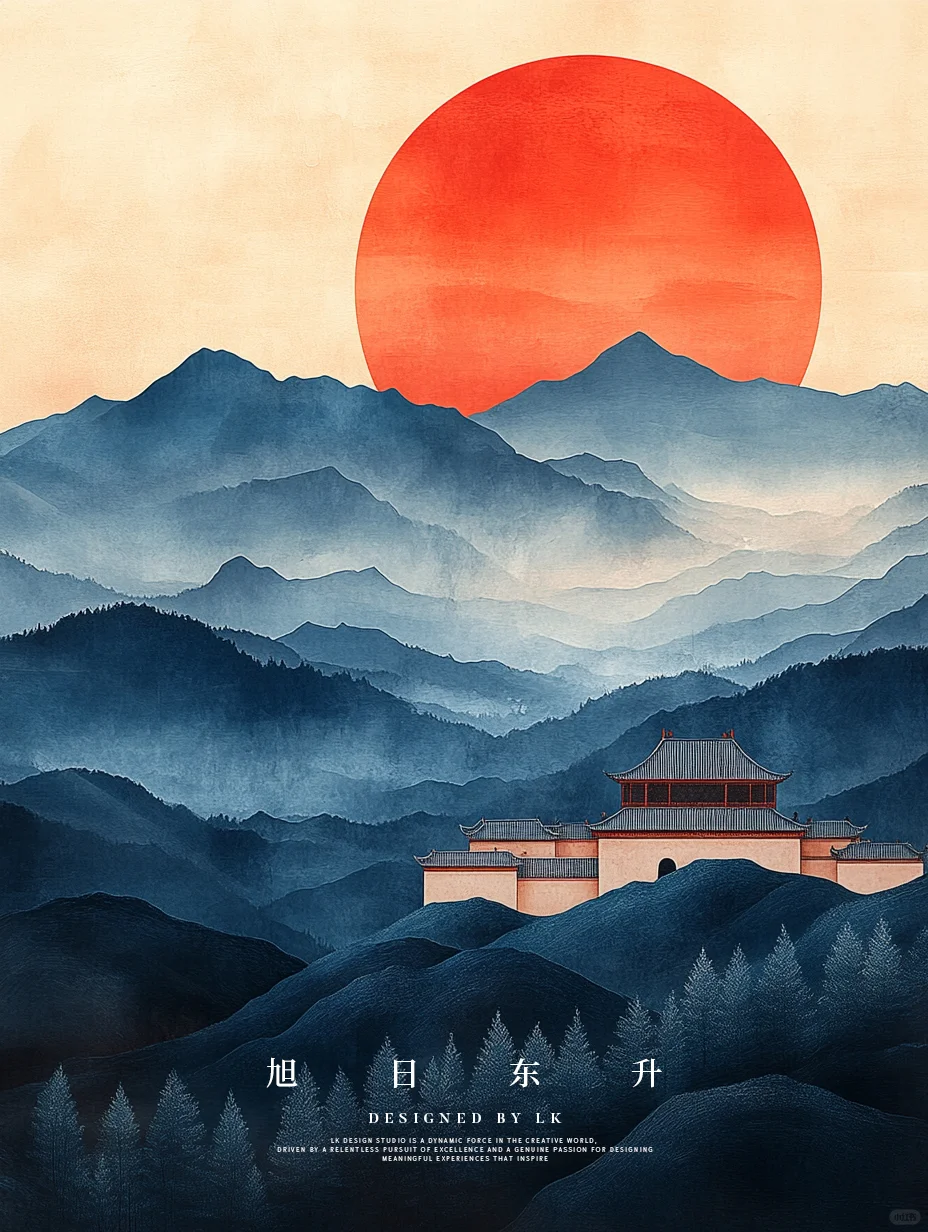 东方美学-旭日东升