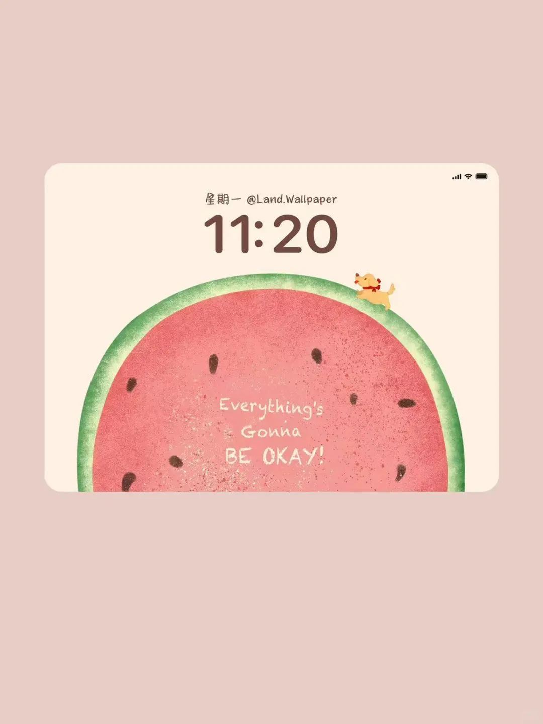 西瓜与修狗— 夏日氛围感平板壁纸