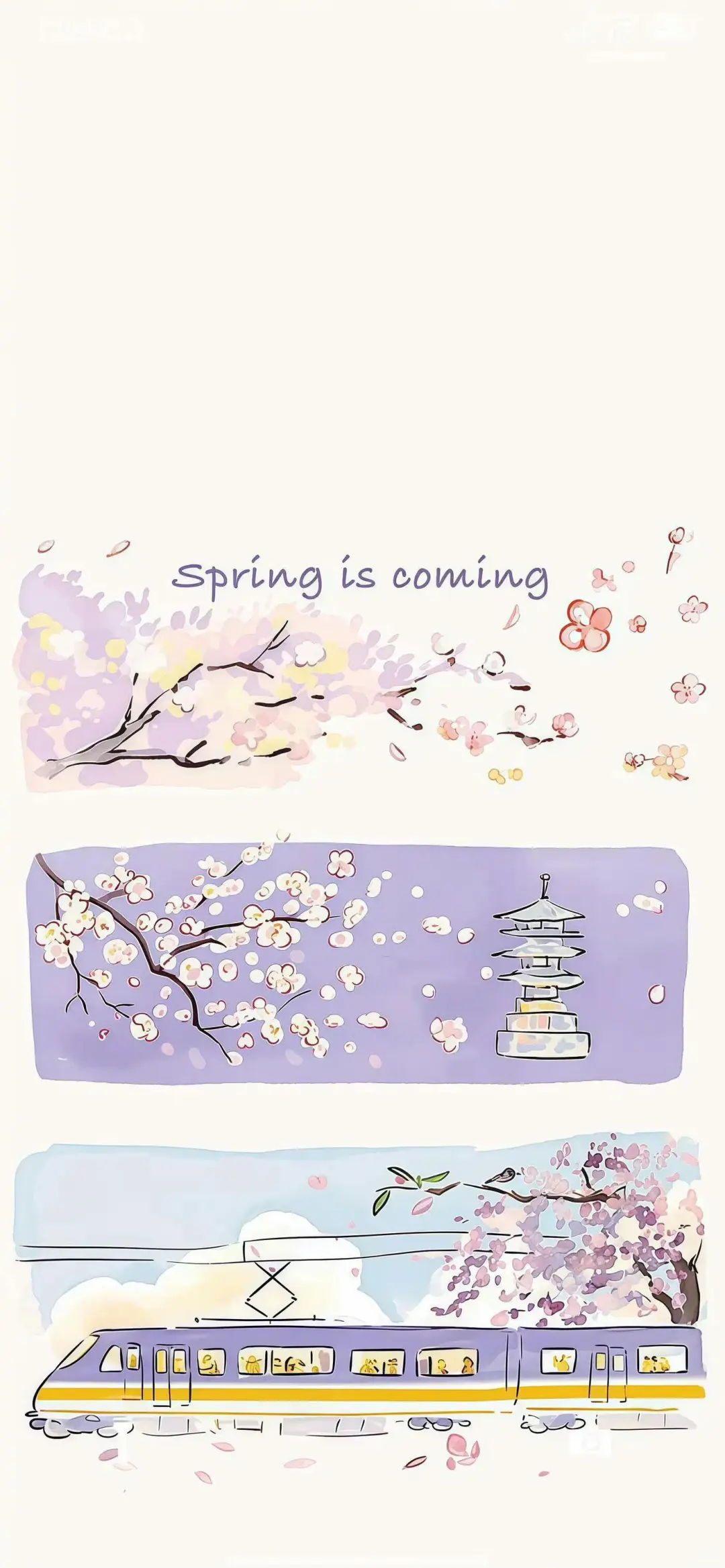 壁纸里的诗画世界