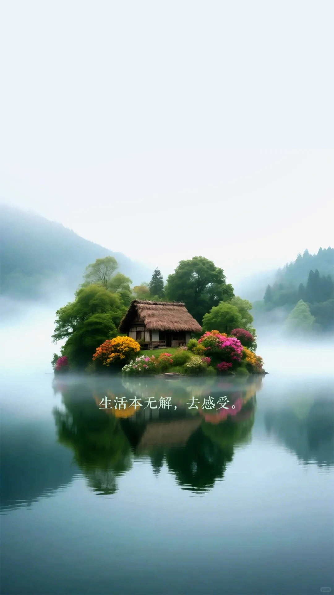 美丽的一座小岛意境壁纸