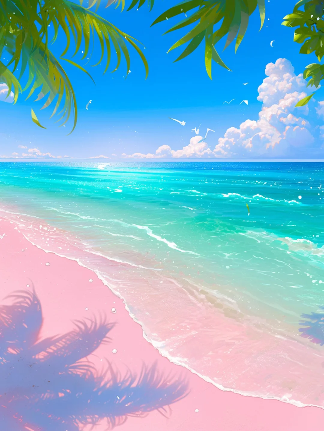 夏日海边沙滩