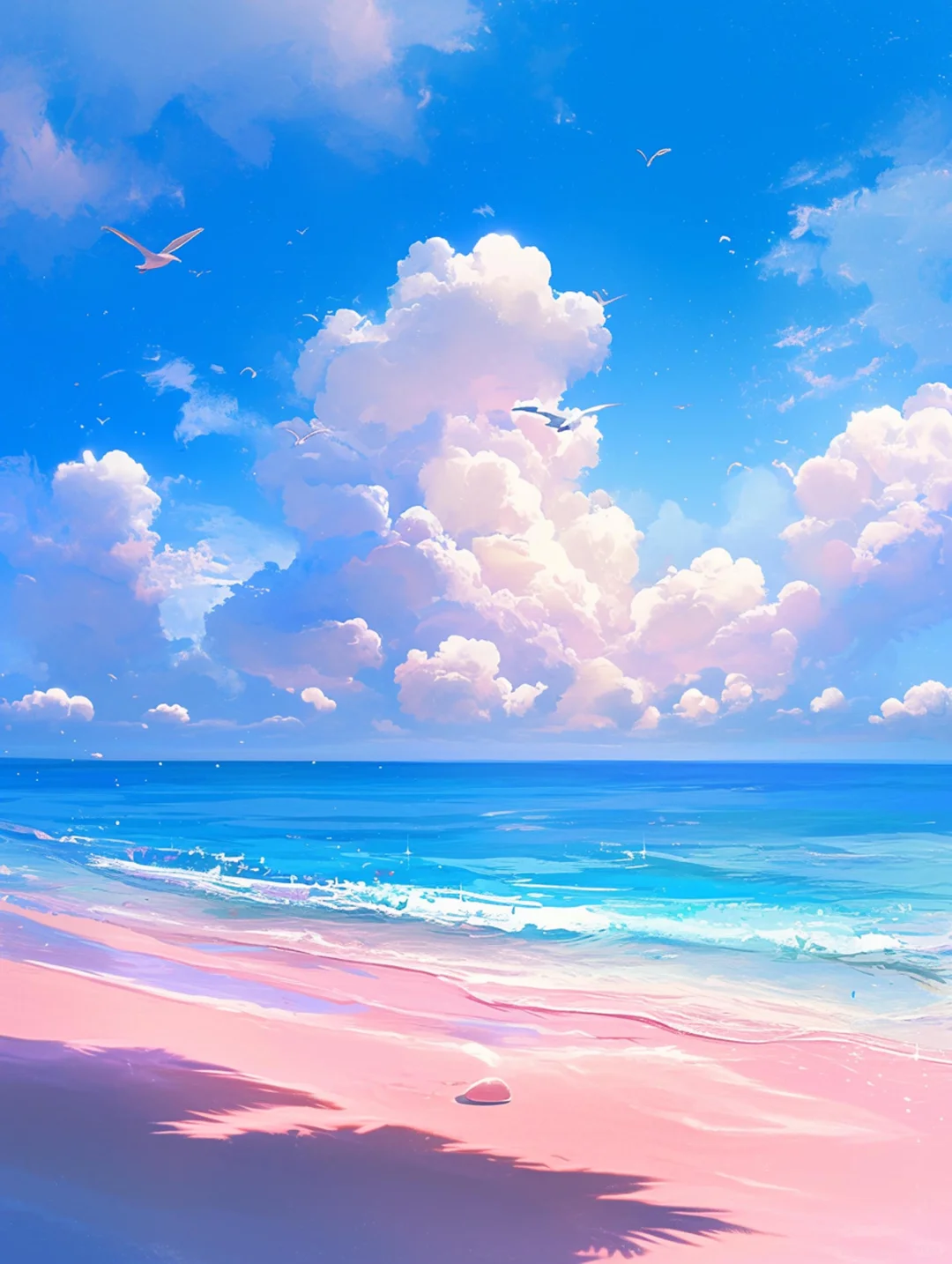 夏日海边沙滩