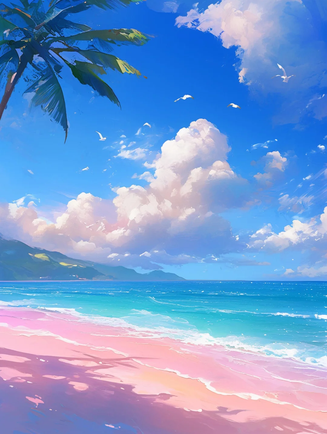 夏日海边沙滩