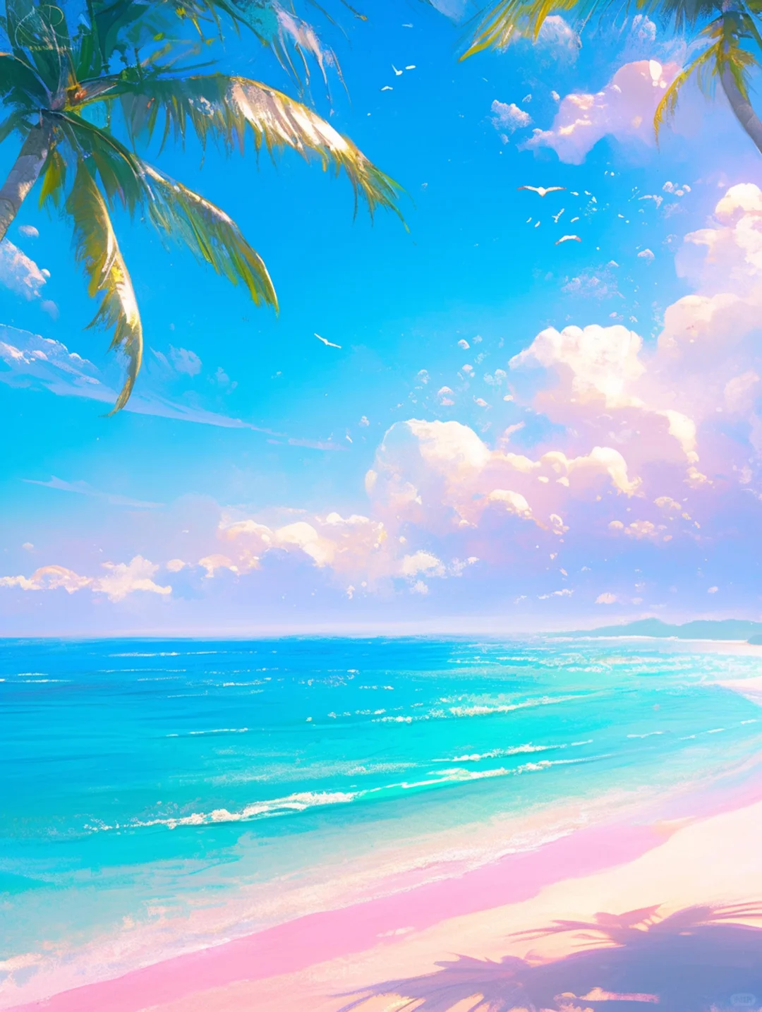 夏日海边沙滩