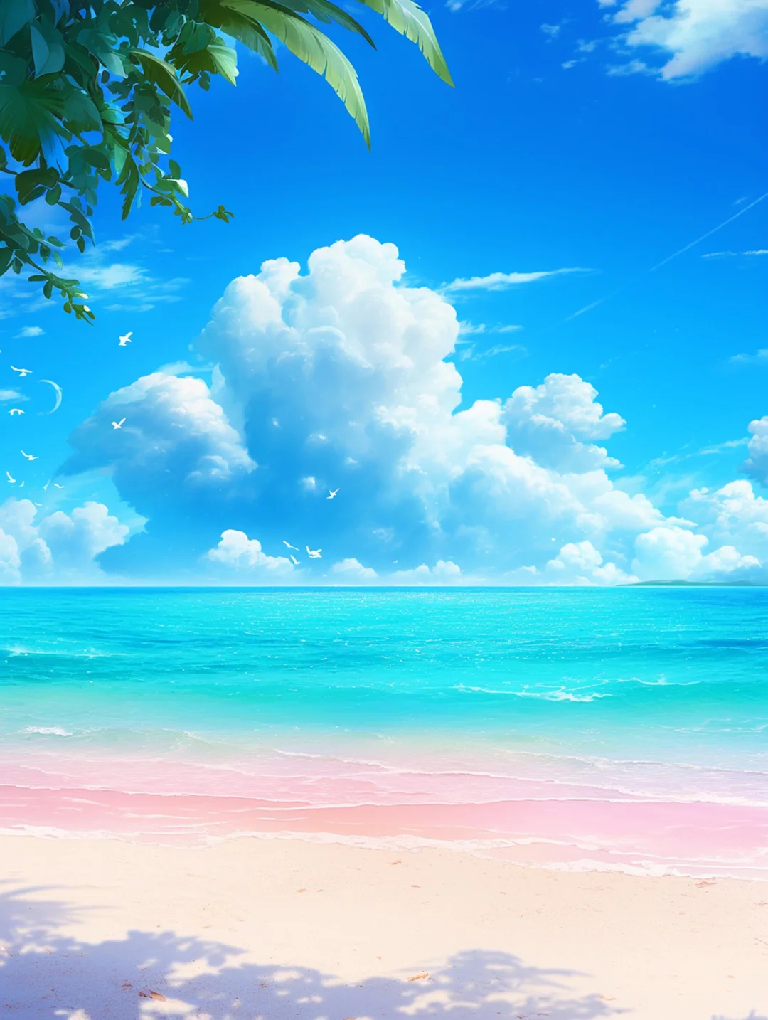 夏日海边沙滩