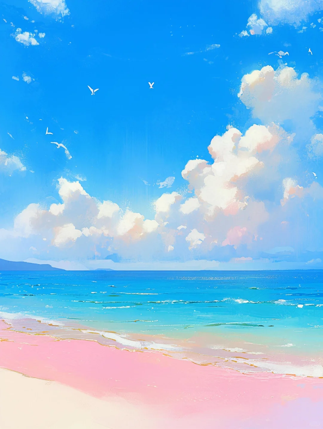 夏日海边沙滩