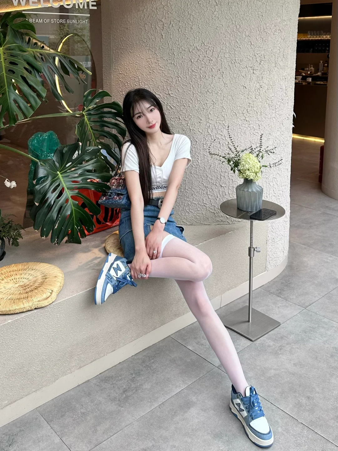 夏日休闲女孩
