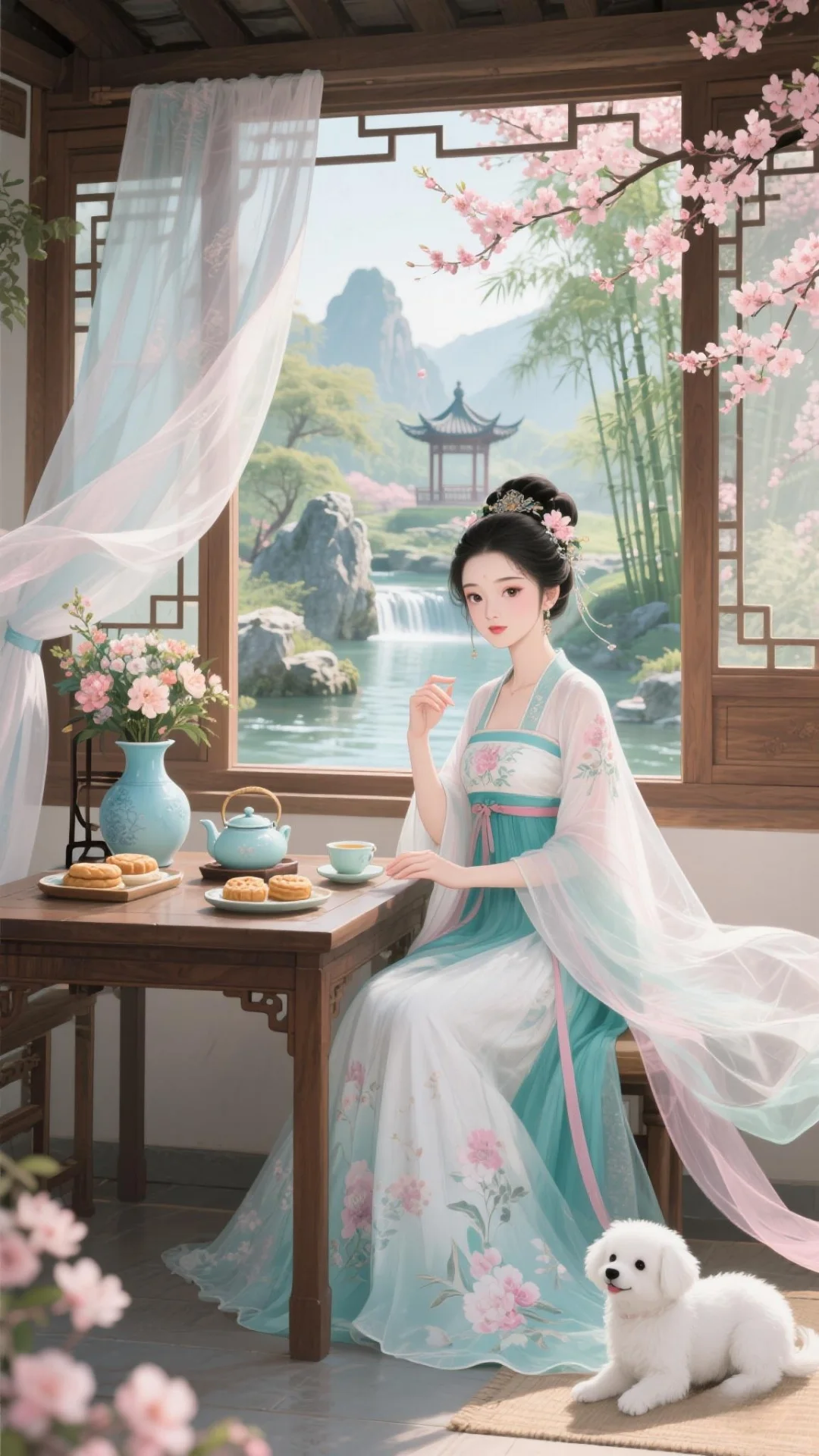 🍃画中仙姿：古风美女的诗意生活🌸