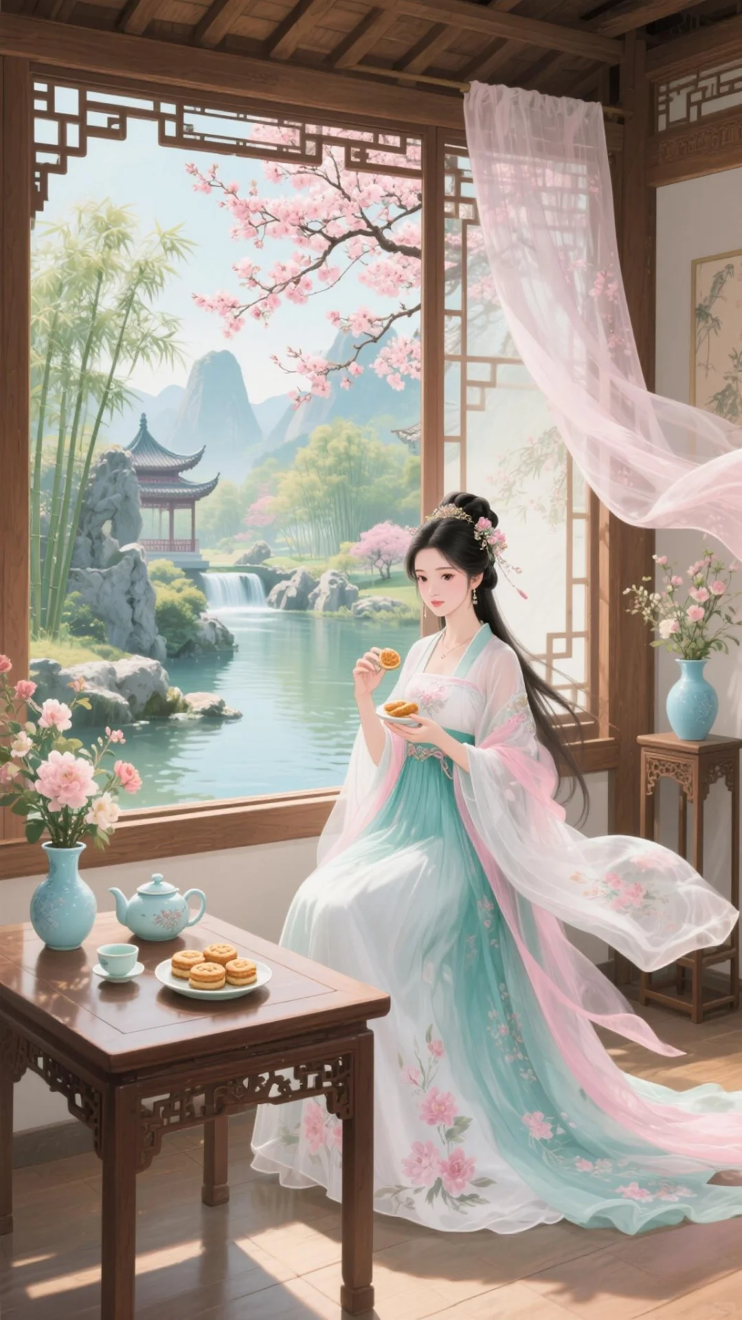 🍃画中仙姿：古风美女的诗意生活🌸