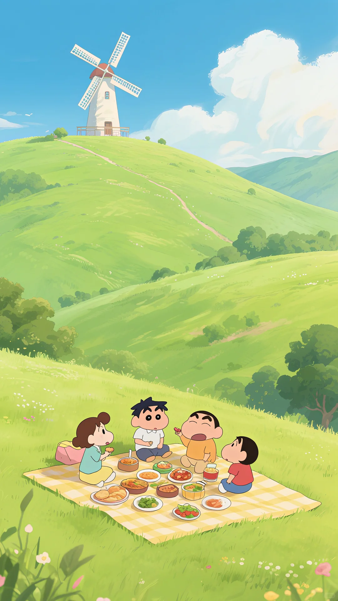壁纸 | 蜡笔小新治愈瞬间，清凉了整个夏季