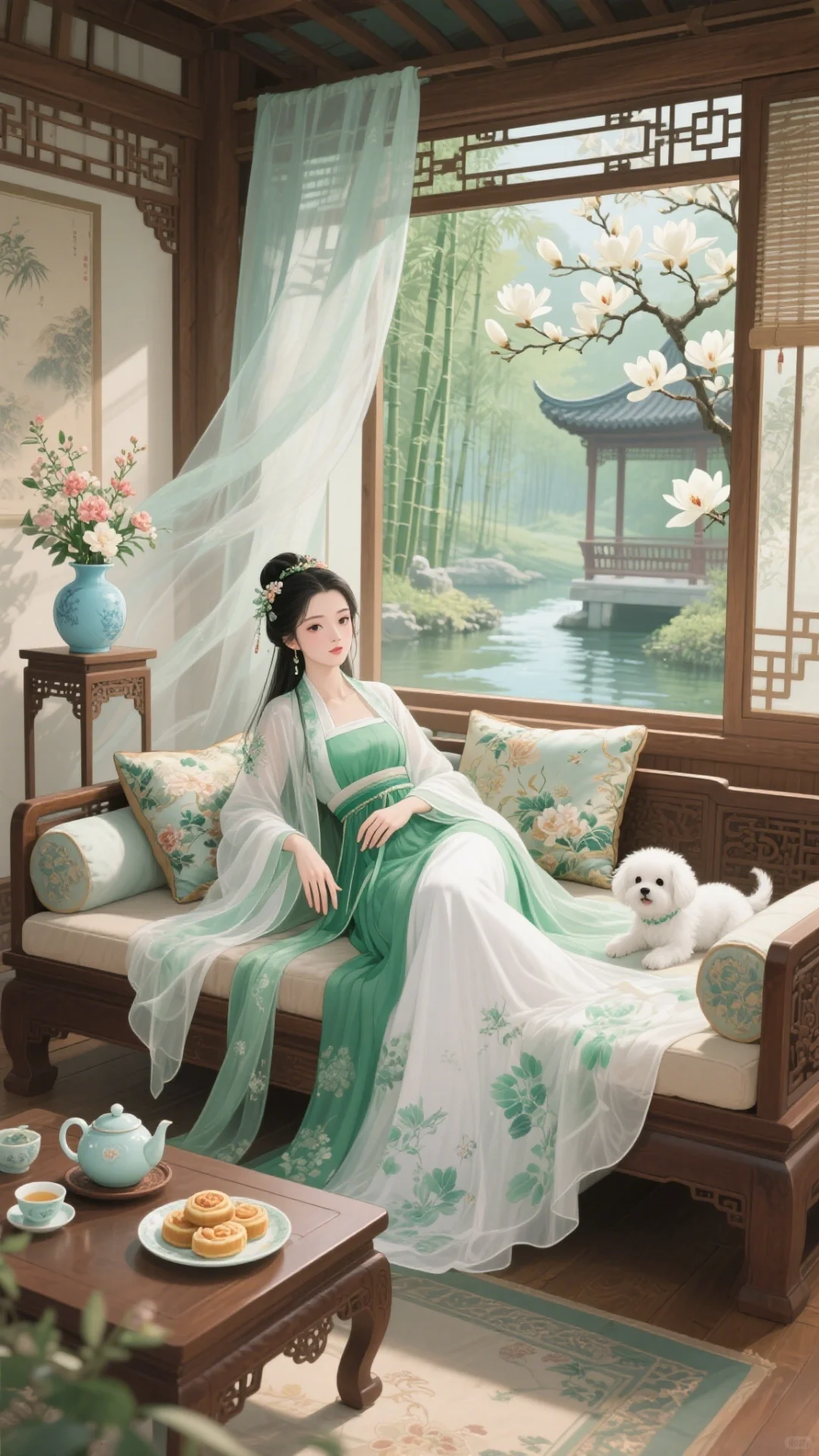 🍃画中仙姿：古风美女的诗意生活🌸