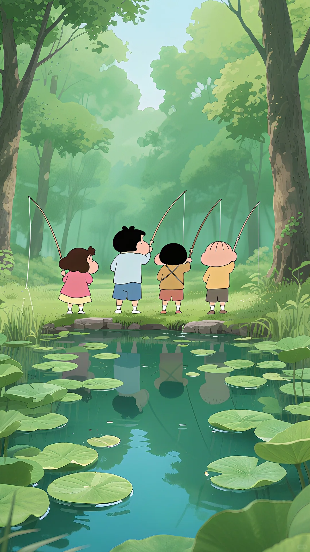 壁纸 | 蜡笔小新治愈瞬间，清凉了整个夏季