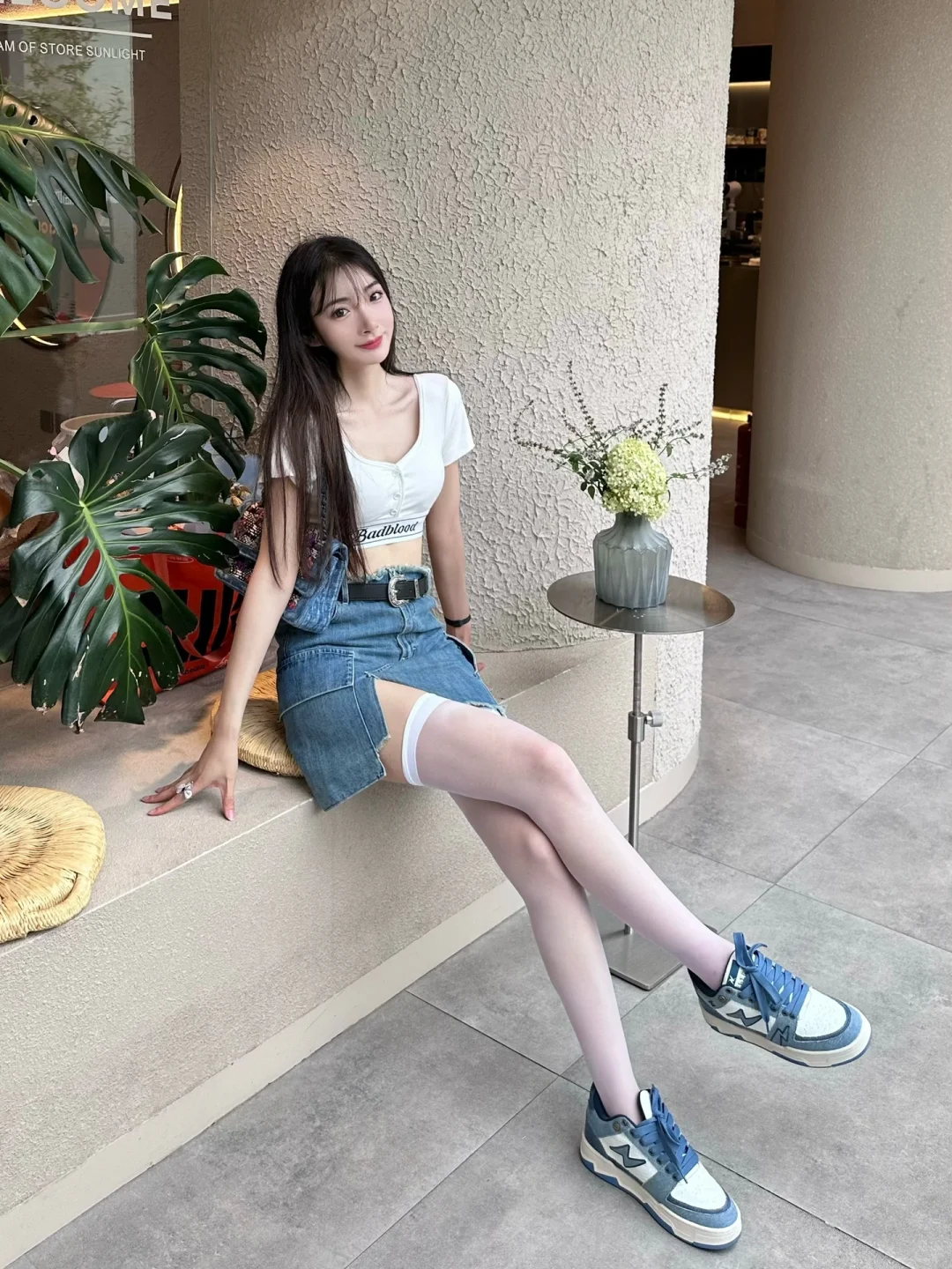 夏日休闲女孩