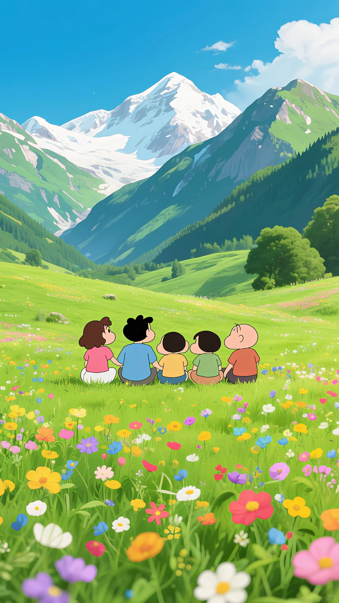 壁纸 | 蜡笔小新治愈瞬间，清凉了整个夏季
