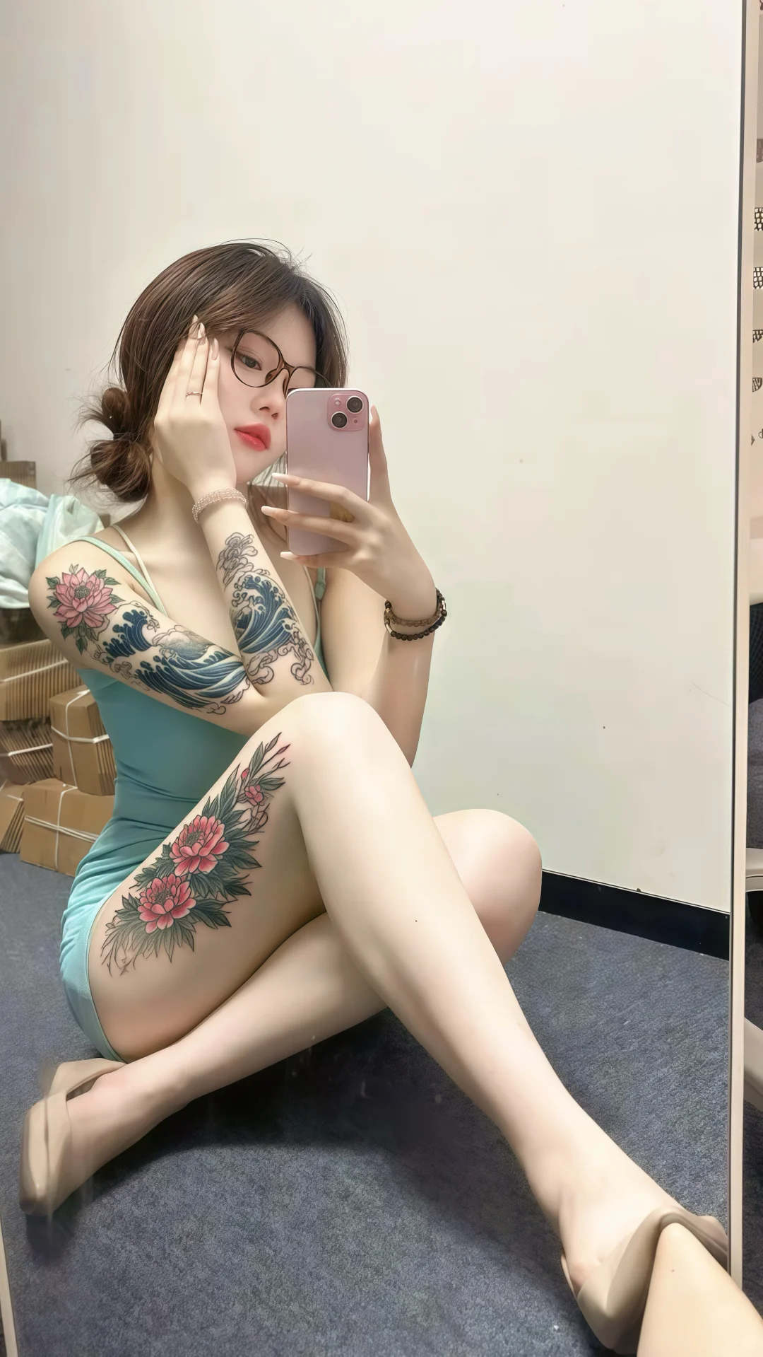 纹身拽姐社会辣妹壁纸｜高级感
