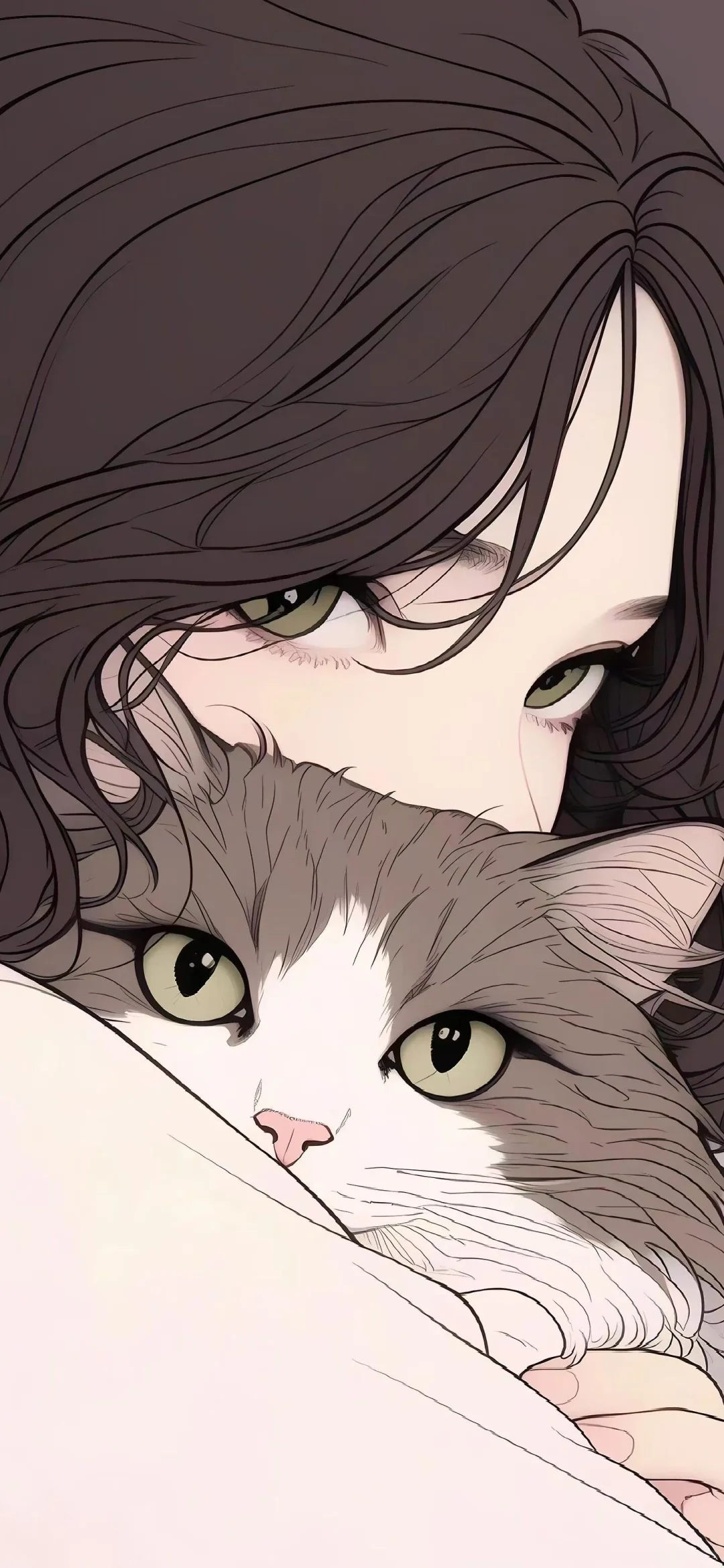 𝑺𝒉𝒂𝒓𝒆 少女和猫绝美壁纸