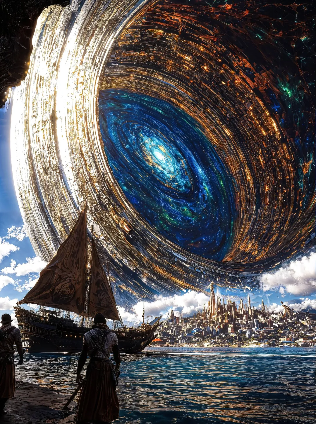 现实与科幻交织的时空之门🌊