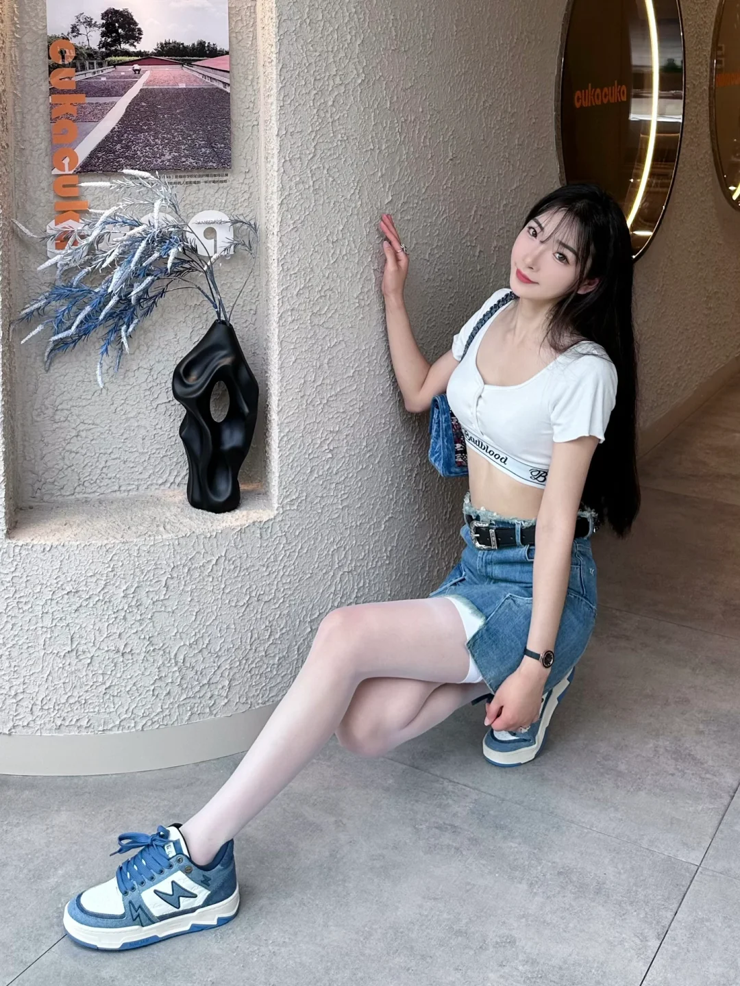 夏日休闲女孩