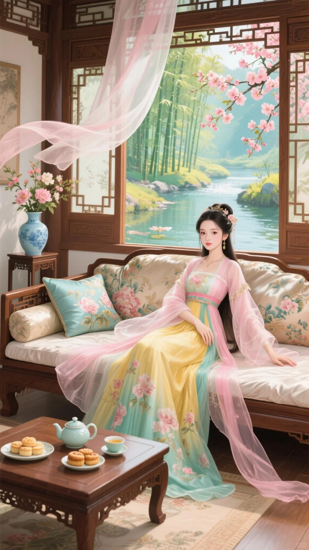 🍃画中仙姿：古风美女的诗意生活🌸