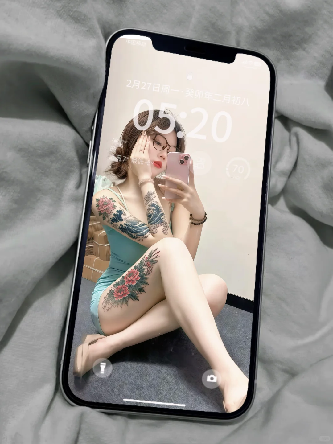 纹身拽姐社会辣妹壁纸｜高级感