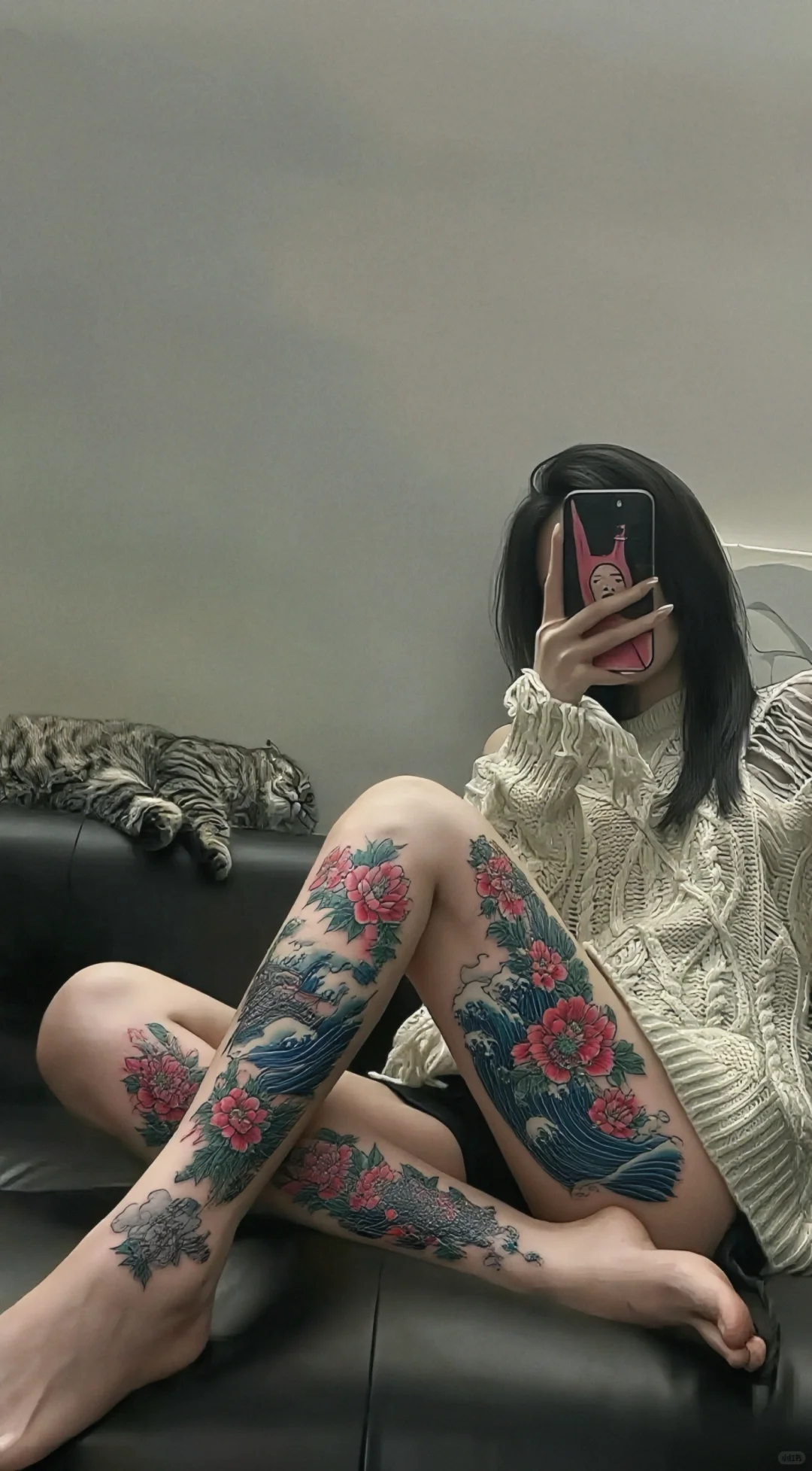 纹身拽姐社会辣妹壁纸｜高级感