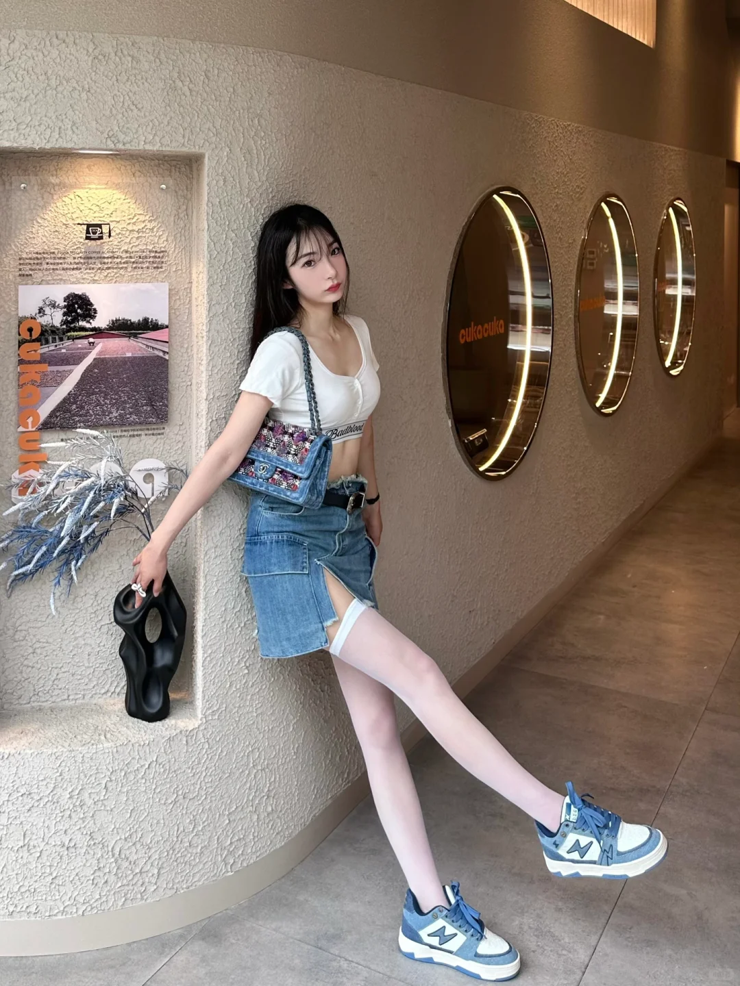 夏日休闲女孩