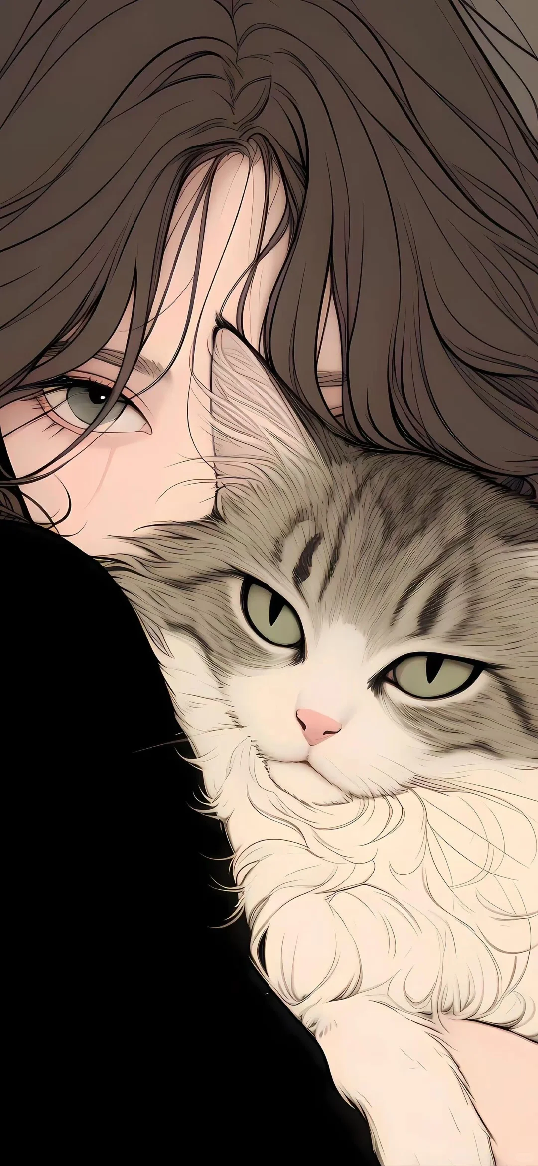 𝑺𝒉𝒂𝒓𝒆 少女和猫绝美壁纸